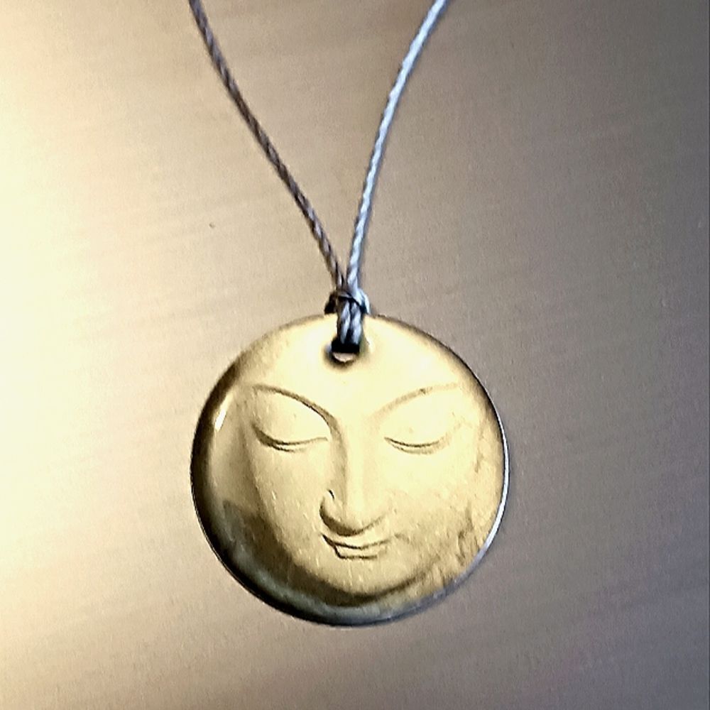 Buddha Face Necklace Unique Art Fair